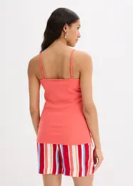 Lot de 3 tops à fines bretelles 100% coton, bonprix