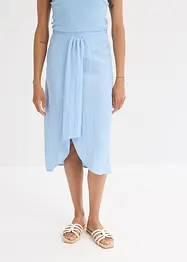 Jupe midi en crêpe léger, bonprix