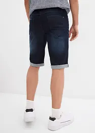 Bermuda en jean extensible, base retroussée, regular, bonprix