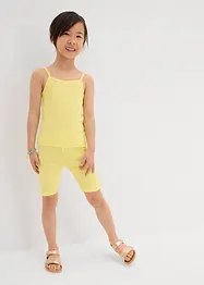 Lot de 3 tops à fines bretelles 100% coton, bonprix