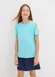T-shirt à découpes 100% coton, bonprix