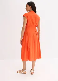 Midikleid aus leichtem Leinen-Mix, bonprix