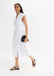 Robe midi légère en lin mélangé, bonprix