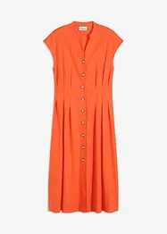 Robe midi légère en lin mélangé, bonprix