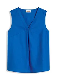Blouse sans manches en lin mélangé, bonprix