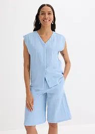Chemisier sans manches en viscose mélangée, bonprix