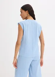 Chemisier sans manches en viscose mélangée, bonprix