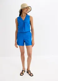 Short en lin mélangé, taille élastiquée, bonprix