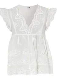 Blouse ample à dentelle, bonprix