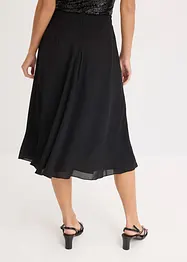 Midirock mit Ruffle und Chiffon, bonprix