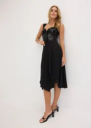 Midirock mit Ruffle und Chiffon, bonprix