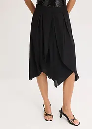 Midirock mit Ruffle und Chiffon, bonprix