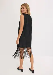 Robe courte à franges, bonprix