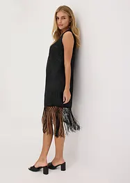 Robe courte à franges, bonprix