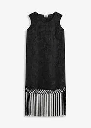 Robe courte à franges, bonprix