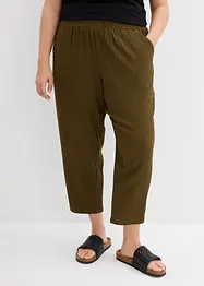 Pantalon en jersey texturé, bonprix