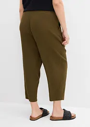 Pantalon en jersey texturé, bonprix