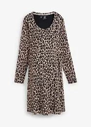 2-in-1 Umstands- und Stillkleid mit Leoprint, bonprix