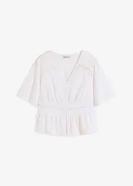 T-shirt tunique à dentelle, bonprix