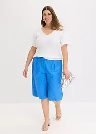 Pull côtelé à manches courtes papillon, bonprix