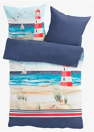 Parure de lit réversible avec motif marin, bonprix