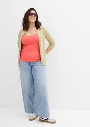 Lot de 3 tops à fines bretelles 100% coton, bonprix