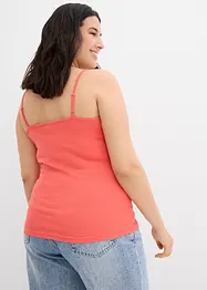 Lot de 3 tops à fines bretelles 100% coton, bonprix
