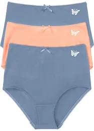 Lot de 3 slips taille haute, bonprix