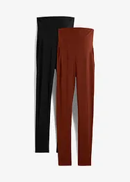 Lot de 2 leggings de grossesse avec coton, bonprix