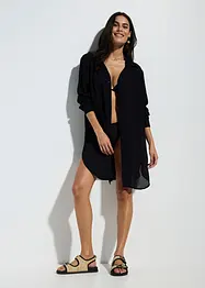 Lange Strandbluse aus fließender Viskose, bonprix