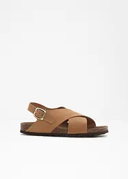 Sandales en cuir, bonprix