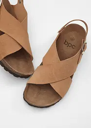 Sandales en cuir, bonprix