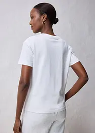 T-shirt en coton et soie, bonprix