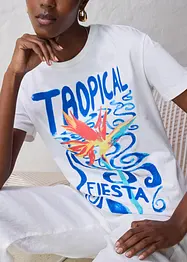 T-shirt en coton et soie, bonprix