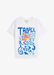 T-shirt en coton et soie, bonprix