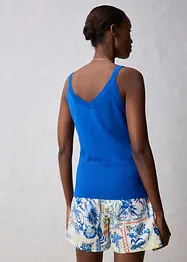Top en maille de coton et soie, bonprix
