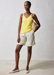 Top en maille de coton et soie, bonprix
