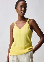 Top en maille de coton et soie, bonprix