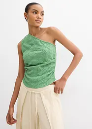Top asymétrique en matière texturée, bonprix