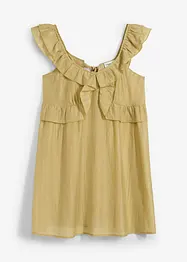 Transparentes Minikleid mit Volants, bonprix