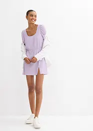 Shirtkleid aus strukturiertem Crêpe, bonprix