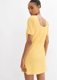 Robe en jersey crêpe texturé, bonprix