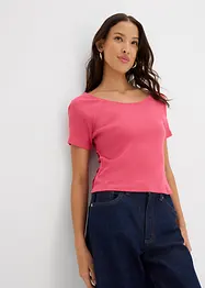 Figurbetontes T-Shirt aus reiner Bio-Baumwolle, bonprix