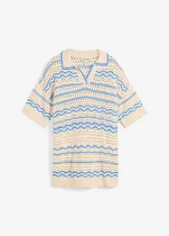 T-shirt en maille estivale coton et lin, bonprix