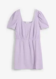Shirtkleid aus strukturiertem Crêpe, bonprix