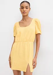 Robe en jersey crêpe texturé, bonprix
