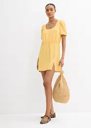 Robe en jersey crêpe texturé, bonprix
