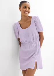 Shirtkleid aus strukturiertem Crêpe, bonprix