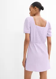 Shirtkleid aus strukturiertem Crêpe, bonprix