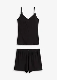 Pyjashort en coton côtelé, bonprix